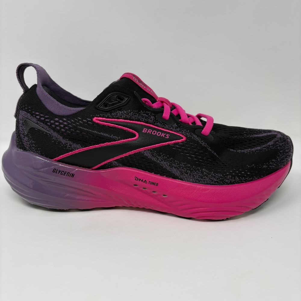Brooks Glycerin 22 Womens Size 8.5 Black Pink Running Shoes (1204341B093)